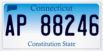 CT license plate AP88246