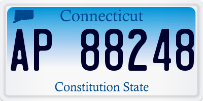 CT license plate AP88248
