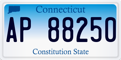 CT license plate AP88250