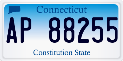 CT license plate AP88255