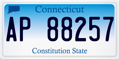 CT license plate AP88257