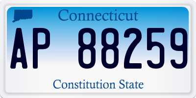 CT license plate AP88259