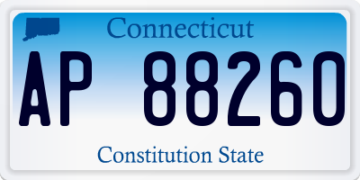 CT license plate AP88260
