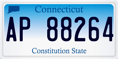 CT license plate AP88264