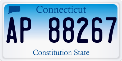 CT license plate AP88267