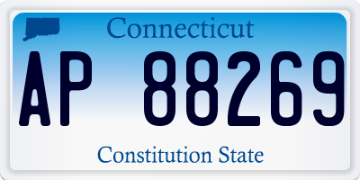 CT license plate AP88269