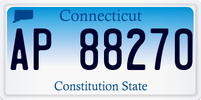 CT license plate AP88270