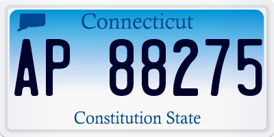 CT license plate AP88275