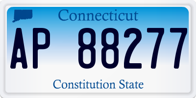 CT license plate AP88277
