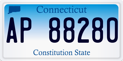 CT license plate AP88280