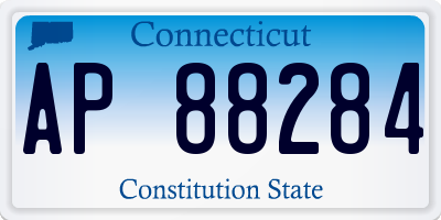 CT license plate AP88284