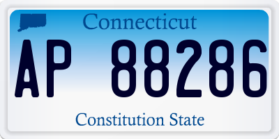 CT license plate AP88286