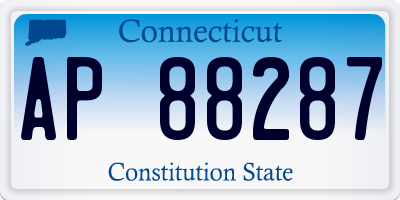 CT license plate AP88287