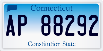 CT license plate AP88292