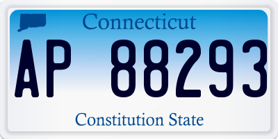 CT license plate AP88293