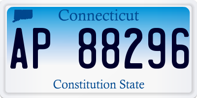 CT license plate AP88296