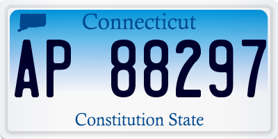 CT license plate AP88297