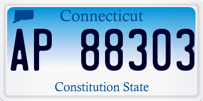 CT license plate AP88303