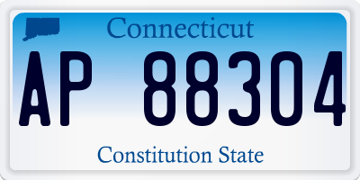CT license plate AP88304