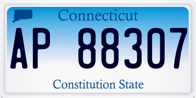 CT license plate AP88307