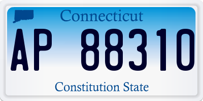 CT license plate AP88310