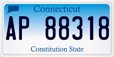 CT license plate AP88318