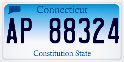 CT license plate AP88324