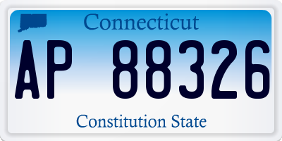 CT license plate AP88326