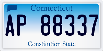 CT license plate AP88337