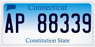 CT license plate AP88339