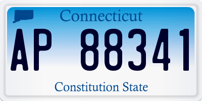CT license plate AP88341