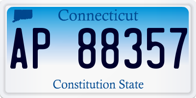 CT license plate AP88357