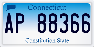 CT license plate AP88366