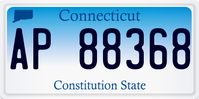 CT license plate AP88368
