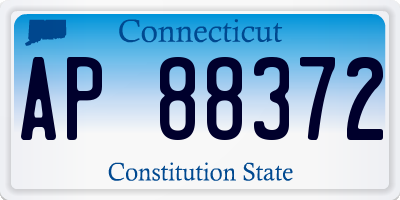 CT license plate AP88372