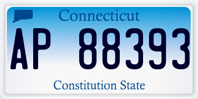CT license plate AP88393