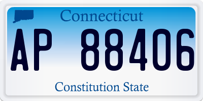 CT license plate AP88406