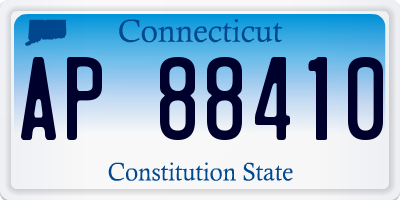 CT license plate AP88410