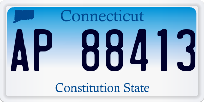 CT license plate AP88413