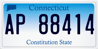 CT license plate AP88414