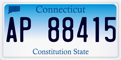 CT license plate AP88415