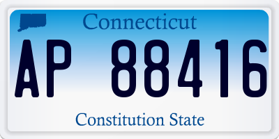 CT license plate AP88416