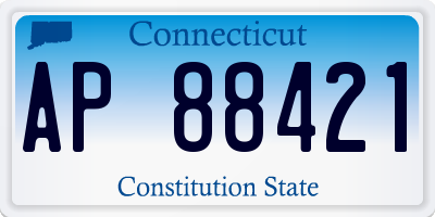 CT license plate AP88421