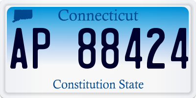 CT license plate AP88424
