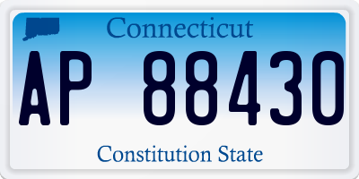 CT license plate AP88430