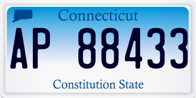 CT license plate AP88433