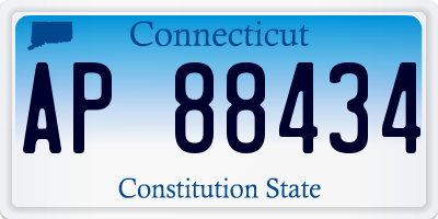 CT license plate AP88434