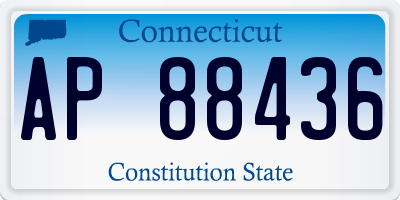 CT license plate AP88436