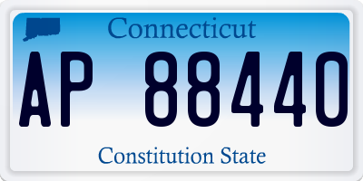 CT license plate AP88440