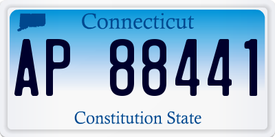 CT license plate AP88441